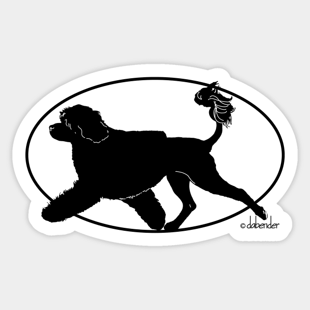 Portuguese Water Dog Lion Sticker by avondalealley